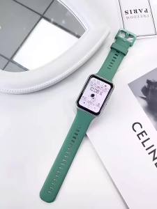 Silicone Band For Huawei Watch FIT 2 Strap smart Wrist watchband metal Buckle sport Replacement bracelet fit2 correa Accessories
