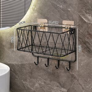 Góc Đựng Đồ Phòng Tắm Không Cần Khoan Kệ Treo Đồ Trang Điểm Mỹ Phẩm Móc Treo Tường Giường Ký Túc Xá Nhà Tắm