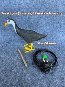 Boneka Burung Ruak Ruak Wak Wak Kareo Sawah+Jerat model gantung