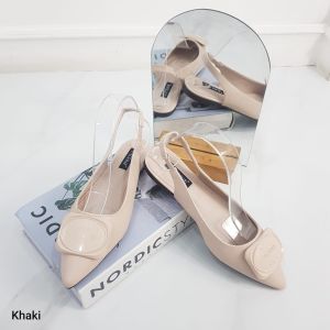 Sepatu flat shoes wanita import tali belakang VALERIE / V33-392