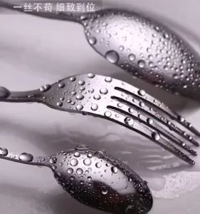 1010 Stainless Steel Series Cutlery/Flatware/Steak Knife/Table Spoon/Fork/Dessert Spoon 1010不锈钢 镀钛金色 酒店餐具 刀叉勺汤匙套装 酒店餐具