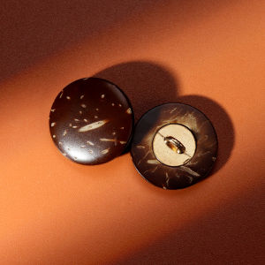 Nút Vỏ Dừa Gỗ Cổ Điển Tròn Cao Cấp Cho Quần Áo Trẻ Em Áo Len Dệt Kim Áo Sơ Mi Nút Vỏ Dừa Nút Quần Áo DIY