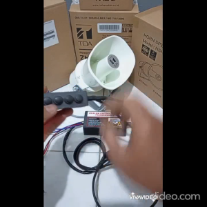 klakson motor mobil sirine whelen tombol slim 60 watt set speaker toa 10 watt