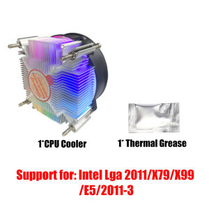 CPU Air Cooler 4PIN Copper Core 90MM RGB PC Processors Cooler for Intel 1150/1151/1155/1156/1700/1200/1366/2011/2011-3/X99/X79