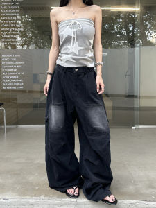 WILDAZI | Street Heavyweight Utility Wide Leg Pants Black