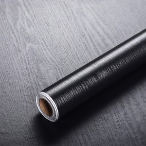 PVC Waterproof Self Adhesive Wallpaper Wall in Rolls Furniture Cabinets Vinyl Decorative Film Wood Grain Stickers For Home Decor