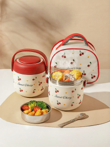 MODERN SWEETHOME | Food-Grade 316L Stainless Steel Thermal Bento Box For Students