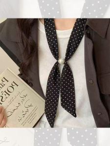 PINK EMPRESS | Black Dots Small Batch Design Premium Long Scarf