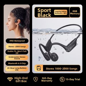 OUXUAN | Bone Conduction Waterproof Bluetooth Earphones for Sports
