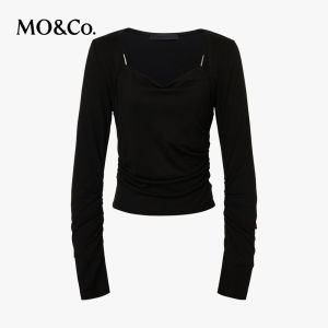 MO&Co. | Tencel and Wool Blended Long Sleeve Fitted Shirt