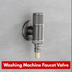 SONCO Universal Clip On Washing Machine Faucet Valve Automatic Water Stop Valve For Laundry Bathroom Angle Valve