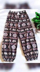 กางเกงช้างผ้ายืดเกาหลีขาจั้ม F94