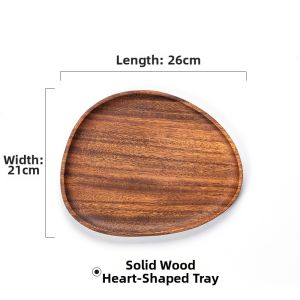 Walnut Wood Real Wooden Irregular Japanese Style Tray