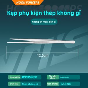 WEITUOSEN | Kẹp rút câu bằng thép không gỉ có móc xoắn dài dùng để câu cá và cầm máu trong y tế kẹp kéo bằng thép không gỉ
