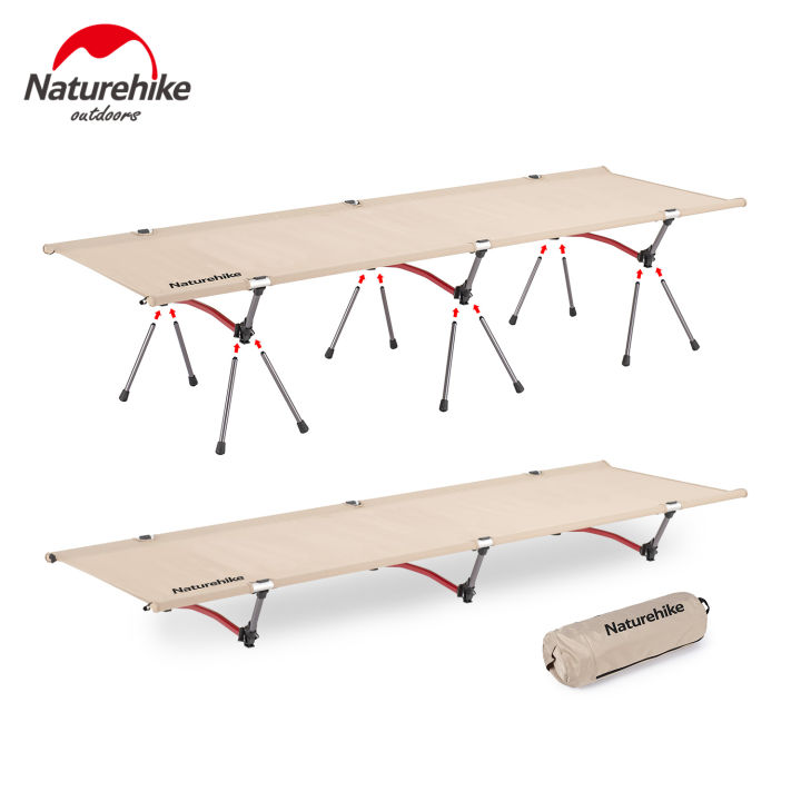 Naturehike High and Low Use Camping Cot 190*65*38cm Foldable Outdoor