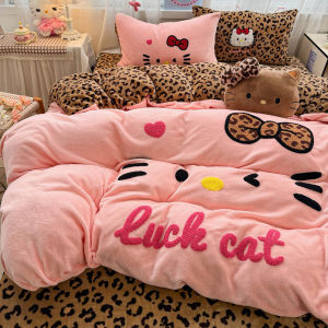 YAOKANG | Winter Velvet Cartoon Bedding Set