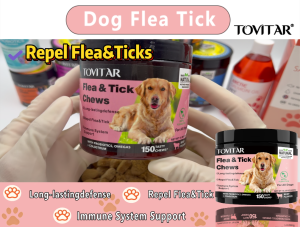 Tovitar® Dog Supplements,healthy Fler tick dog chews Dog Prevention support long-lasting defense Against fleas ticks