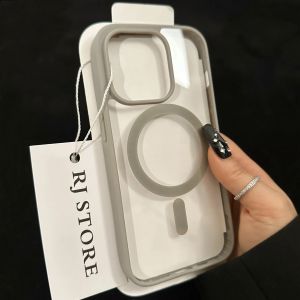 Acrylic transparent phone case For iPhone 17 Air 16 15 14 13 12 11 Pro Max Pro 14 15 Plus XSmax XR XS X Large hole transparent wireless charging anti drop phone case