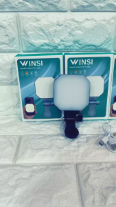 Magnetic Mini LED Selfie Portable Lighting 3 Color Dual Holder Clip / Magnetic Lampu Videografi Fotografi Handphone Jepit