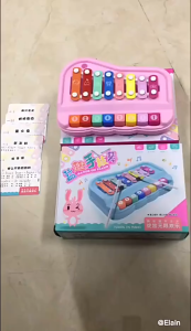 Đàn PIANO BASIC Cho Bé Kết Hợp Thanh Gõ Dạy Bé Nhận Biết Âm Thanh Màu Sắc Chất Liệu Nhựa ABS An Toàn Phù Hợp Cho Bé