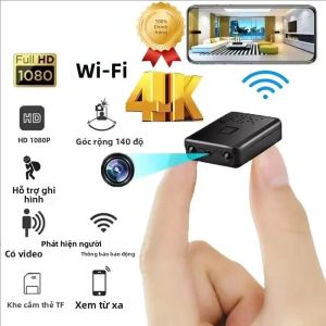 Camera XD Mini 4K WiFi Tầm Nhìn Ban Đêm Chống Nước Giám Sát An Ninh Từ Xa Bảo Vệ Nhà Máy Ghi Video Full HD