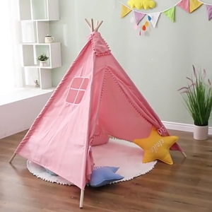 Children Tent Baby Play Tents Indoor Play House Small House Bed Dollhouse Triangle Tent Amusement house tent