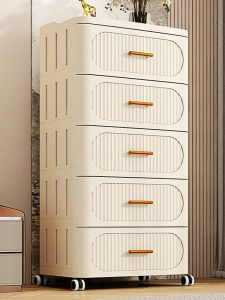 Home Storage Plastic Drawer Cabinet 5-Drawer Thick Storage Cabinet
