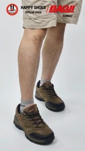 [🥇บาโอจิแท้100%👟ไซส์41-45🆓ฟรี...ถุงเท้า 1 คู่] BAOJI รุ่น BJM607 รองเท้าผ้าใบเดินป่า รองเท้าoutdoor พื้นแข็ง ทนทาน