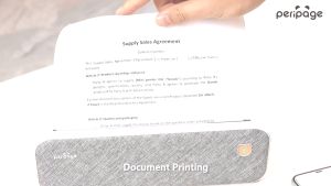 GZQIANJI Portable A4 Printer Wireless Direct Thermal Printer Mobile Printer Portable Document Photo Printer 210mm Bluetooth with 1 Roll Paper