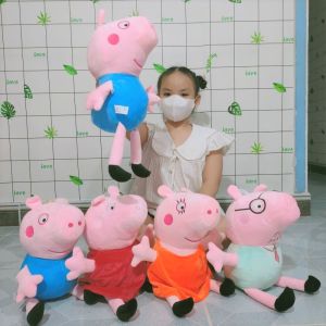 GẤU BÔNG HEO EM GEORGE THÚ BÔNG GIA ĐÌNH HEO PEPPA LÔNG MỊN GÒN MỀM AN TOÀN CHO BÉ GIÁ SỈ