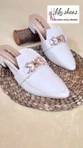 DALLEYA COLLECTION - Hilda Sendal Pantofel Wanita Sepatu Heels Wanita Hak 3 cm by lily shoes
