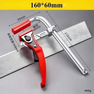 Heavy Duty Ratchet F Clamp Quick Release Track Woodworking Bench Hold Down Fixed Clip Carpenter Workpiece Holding Tool