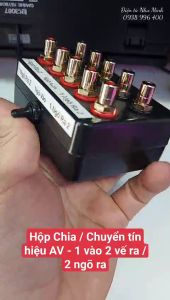 HỘP CHIA/CHUYỂN TÍN HIỆU RCA 1 vào ra 2 vế/2ngõ