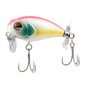 Hopeblaze 1/5PCS Surface Wake Bait 5.5cm 10g Metal Propeller Topwater Lure Sharp Treble Hooks Long Cast for Bass Pike Freshwater