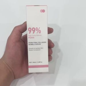 PDRN Pink Collagen Bubble Serum Glow Firming Serum with 99% Purity PDRN & Low Molecular Collagen Lightweight Fast-Absorbing