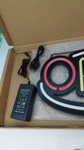 ป้ายไฟ LED OPEN หลากสี ประหยัดไฟ ปลั๊กไฟ EU สำหรับร้านค้า/บ้าน