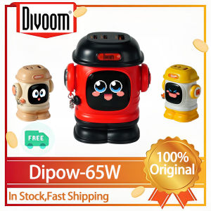 DIVOOM Dipow Gallium nitride charger PD65W Multi-port USB/Type-C Fast charger head 3 in 1 Adapter