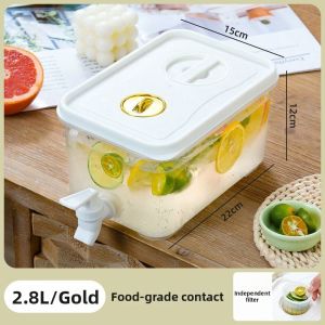 WALKING LU | Dopamine Design Cold Water Jug With Faucet Food-Grade Large Capacity
