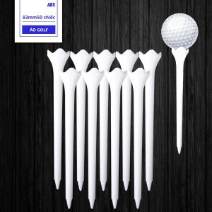 Bộ 50 Tee Golf Bộ 38mm/70mm/83mm Chiều Dài Bằng Nhựa Hệ Thống Tee Chuyên Nghiệp Crown Tee Dành Cho Người Chơi Gôn
