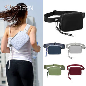 EDERN ใหม่ - Lulu ซิปสีเงิน กระเป๋าคาดเอว กระเป๋าหมอนๆ เพื่อกระเป๋าผู้หญิง กระเป๋าสีฟุ่ง