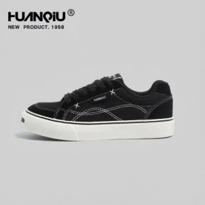 HuanQiu | Wine Red Mens Canvas Shoes Spring Summer