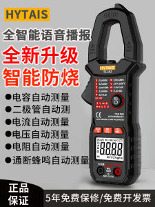 New Arrival Ts19z Automatic Voice Broadcast Clamp-Type Multimeter High-Precision Multi-Function Anti-Burn Electrical Ammeter