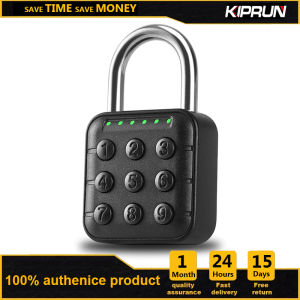 KIPRUN Combination Lock Keyless Combination Lock 6 Digit Waterproof Smart Code Padlock Zinc Alloy Password Code Digital Padlock  for Gym School Locker Fence Suitcase Luggage