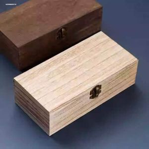 Wooden Box With Lid Storage Box