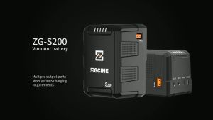 ZGCINE ZG S200 V Mount Battery ZG-S200 V-Lock Lithium Battery Fast Charging 199.8Wh 13500mAh For LED Video Light DSLR