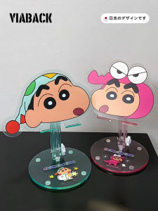 Adjustable Acrylic Phone Stand Clamp on Desk Holder for Crayon Shinchan Tablet Stand Cute Desktop Accessory Mobile Stand