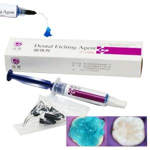 5ml Dental Etching Agent 37% Phosphoric Acid with 5 Application Tips Orthodontic Light Cure Bond Preparation Dentist Tools