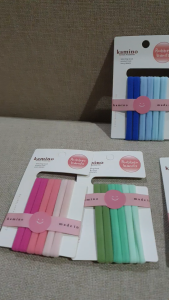 (PER 2 PACK) KAMINO KUNCIR RAMBUT ANAK DAN DEWASA / KARET RAMBUT / IKAT RAMBUT WARNA WARNI BIRU UNGU HIJAU KUNING BIRU MERAH MUDA WANITA PEREMPUAN
