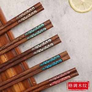 High-End Luxury Chicken Wing Wood Chopsticks No Wax No Paint Home Use Anti-Slip One Person One Chopstick Family Special Use