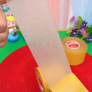 SALAD เทปติดพรม ลายเส้นใยตาข่าย เทปกาวสองหน้า รู้ถอนง่าย สำหรับผู้ชาย การติดเสื่อน้ำมัน เพียงพอ เหนียวทน